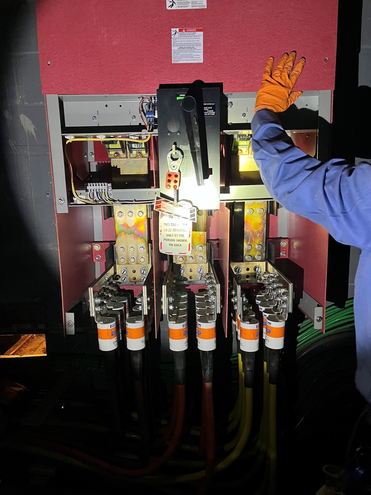 high voltage electrical fire damage