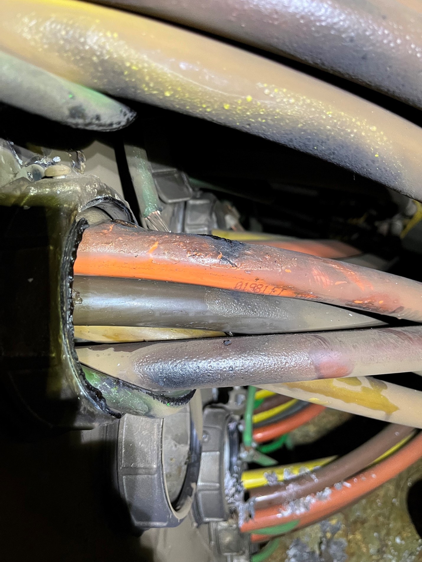high voltage electrical fire damage