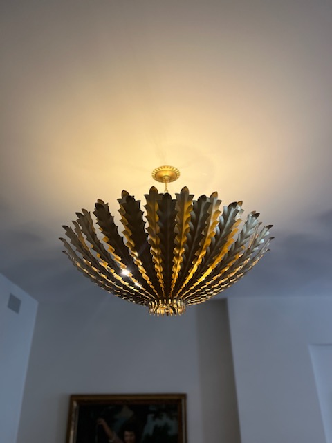 high-end light fixture installation