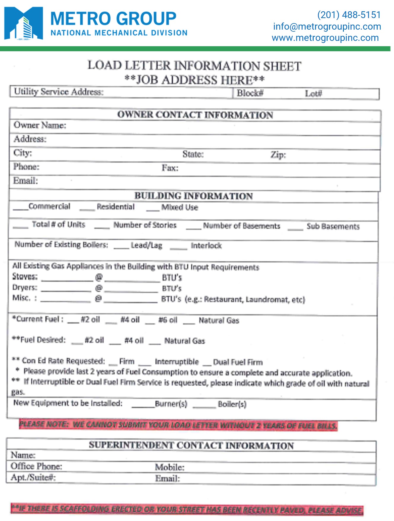 ConEd Load Letter