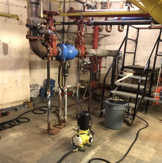 water remediation process for legionella contamination