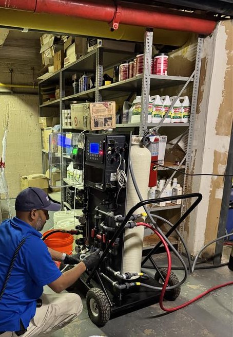 water remediation process for legionella contamination